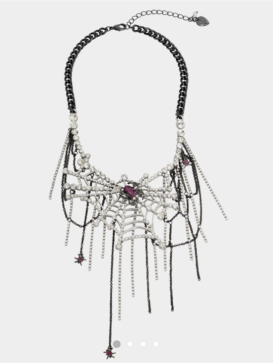 Betsey Johnson Jewelry - Betsey Johnson Rich Witch Spider Bib Necklace